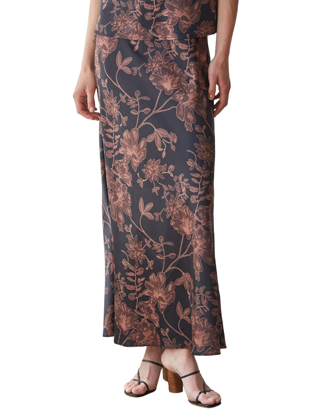 Floral Print Maxi Skirt
