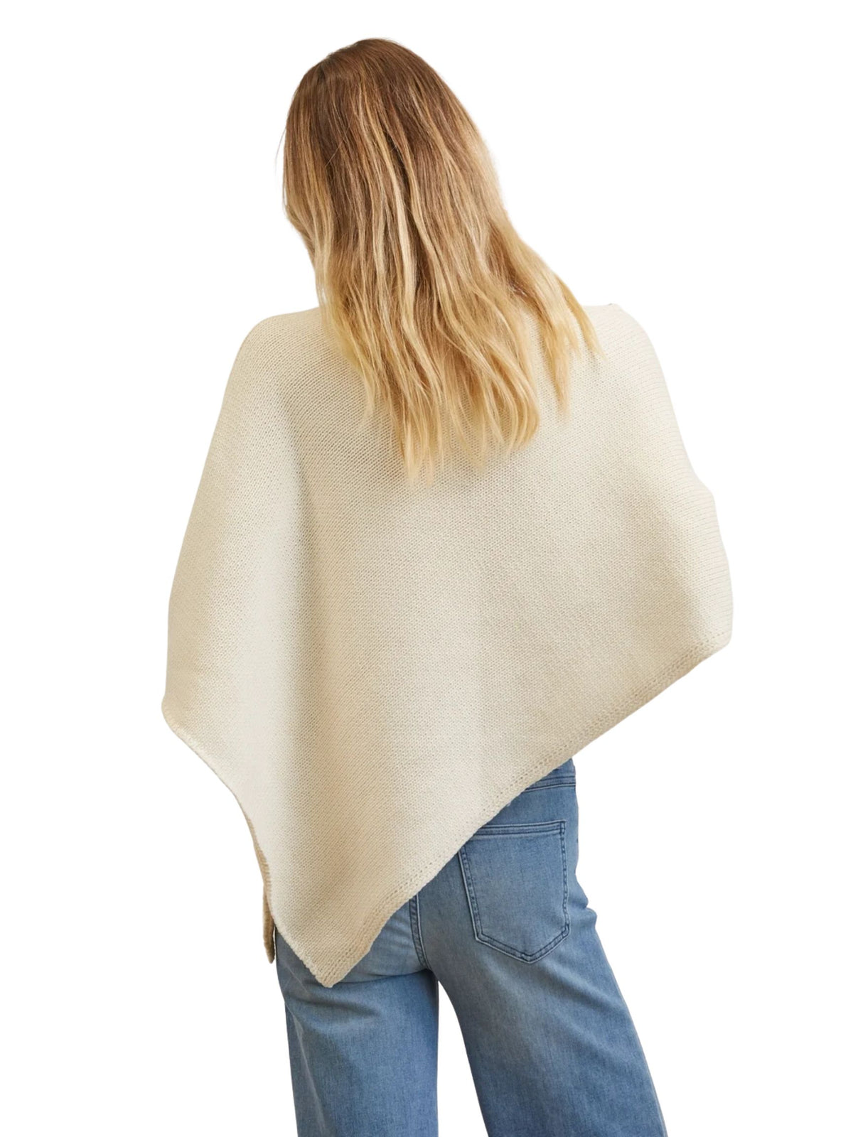 Off the Shoulder Asymmetrical Poncho