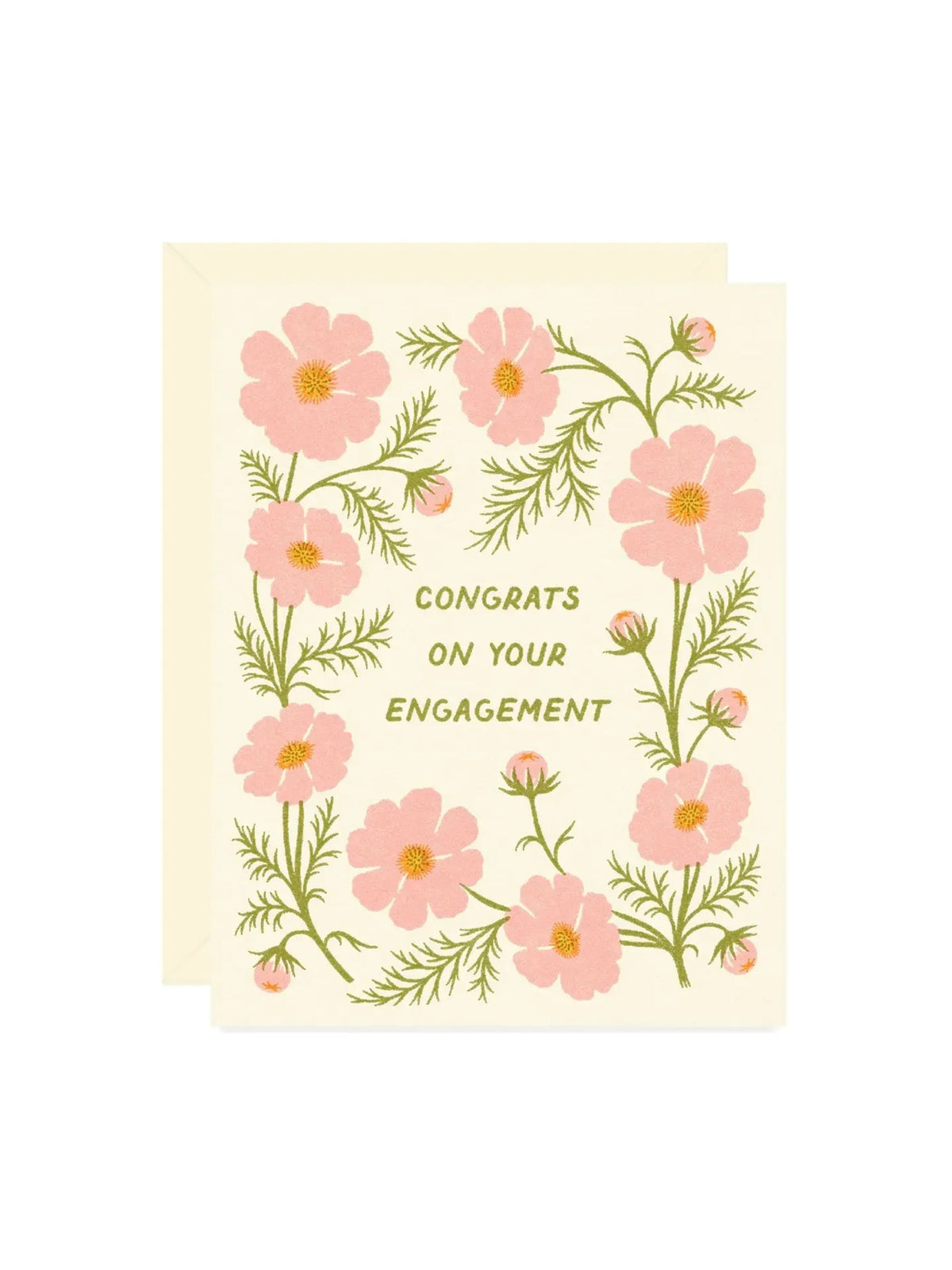 Engagement Cosmos Floral Card
