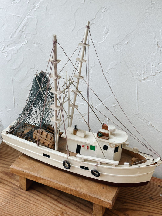 Vintage Model Fishing Boat - Pick Up Only