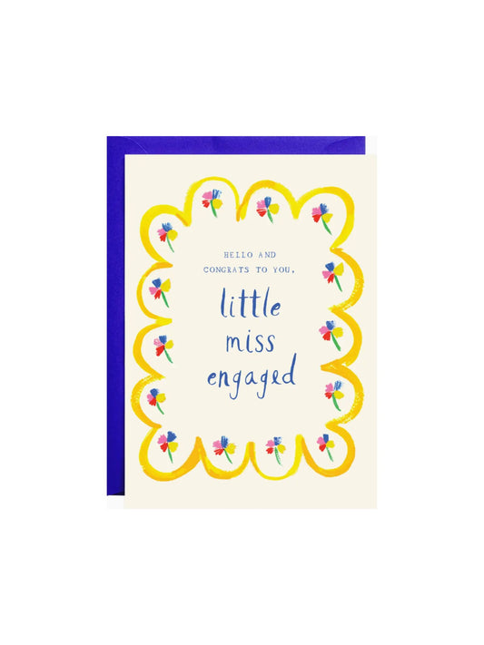 Little Miss Engaged Card