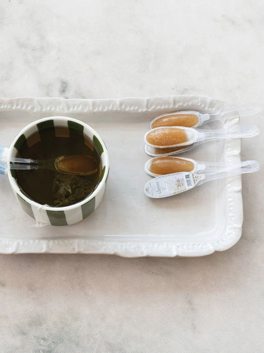.25 oz. Grade A Unfiltered Clover Honey Filled Single Use Spoons