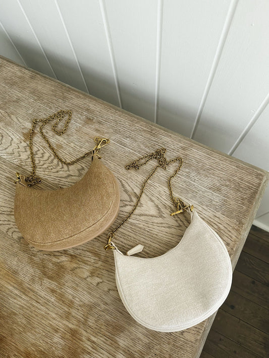 Monica Curved Round Crossbody Bag