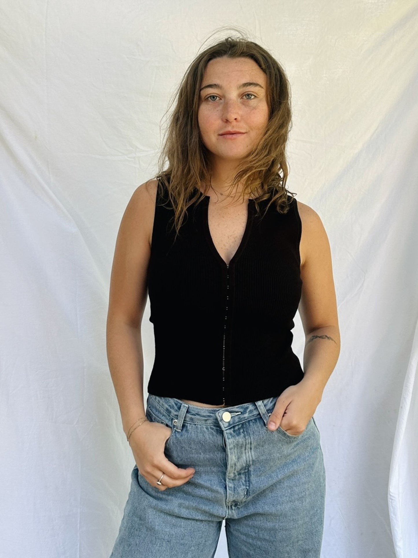 Knitted Sleeveless Tank