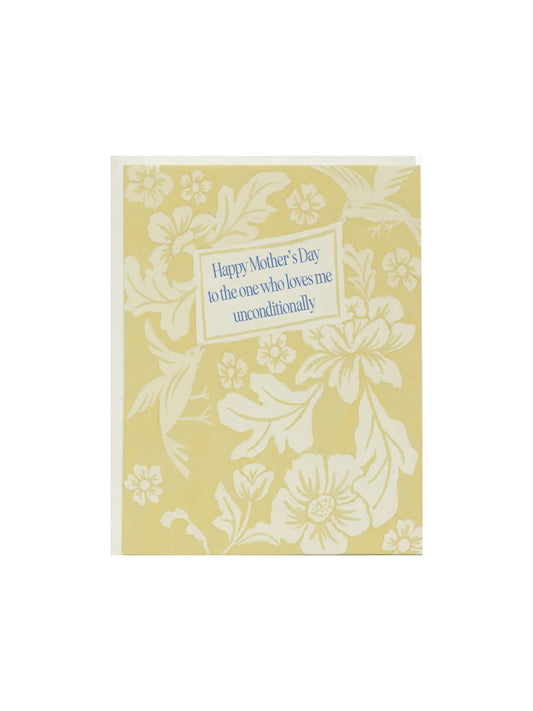 Damask Birds Mother's Day Greeting Card