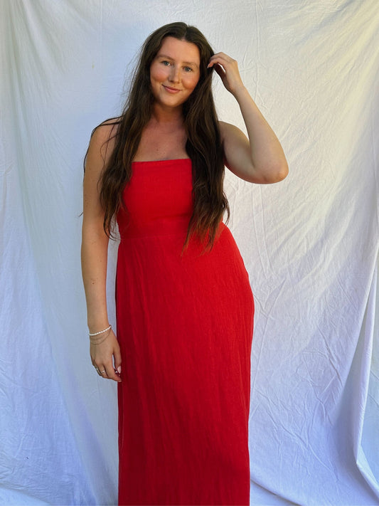 Italian Linen Maxi Dress
