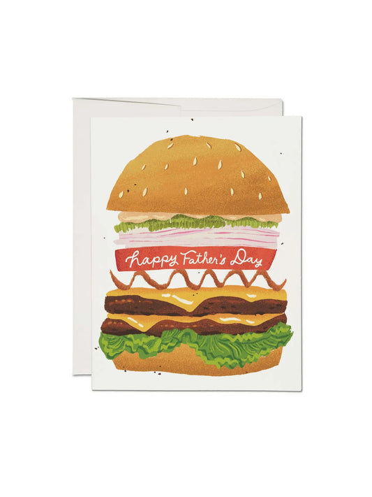 Double Cheeseburger Greeting Card