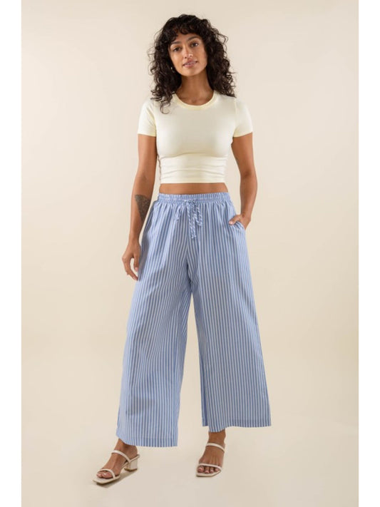Savannah Striped Culotte Pant