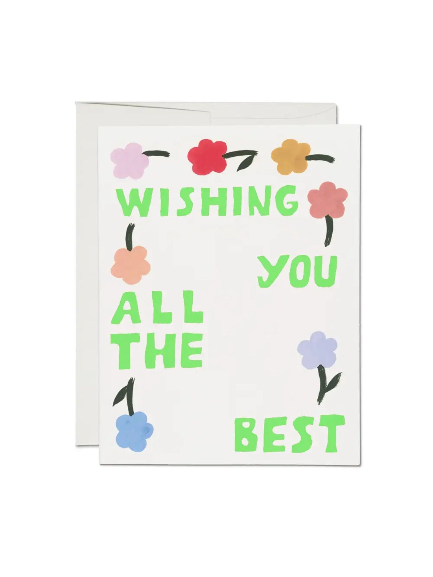 Flipping Flowers Encouragement Greeting Card