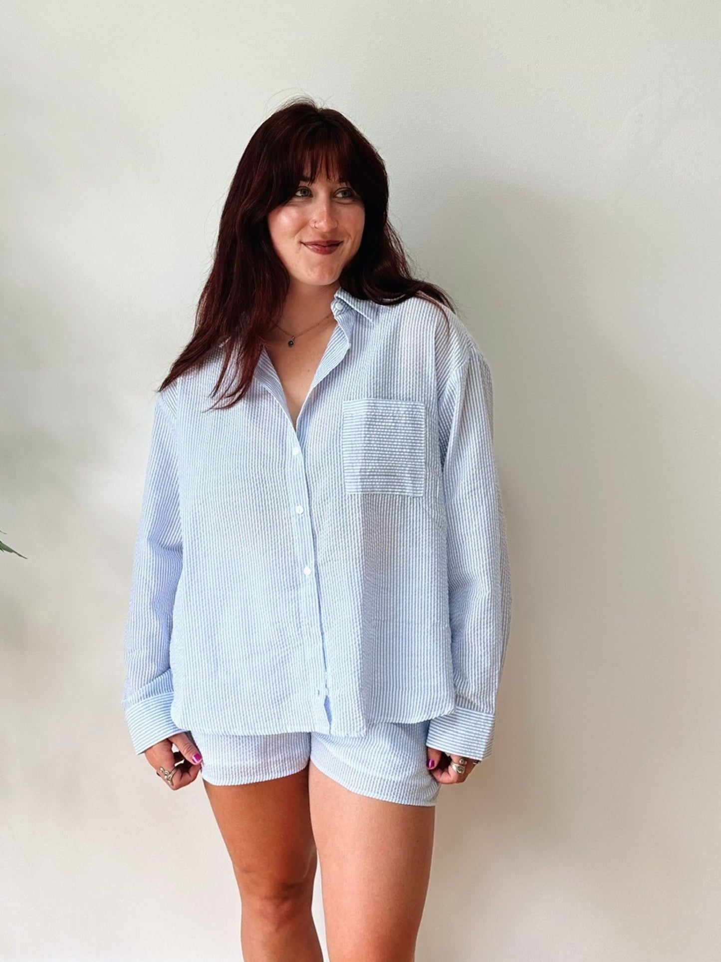 Sarah Belle Stripe Button Down