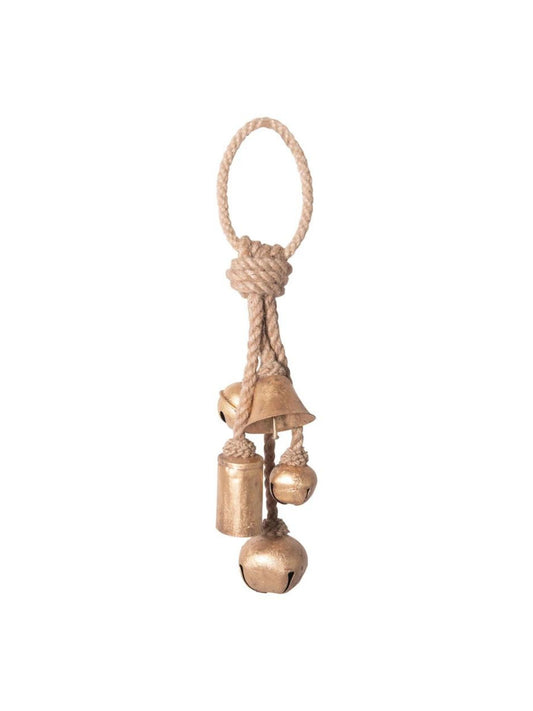 Decorative Metal Bells on Jute Hanger