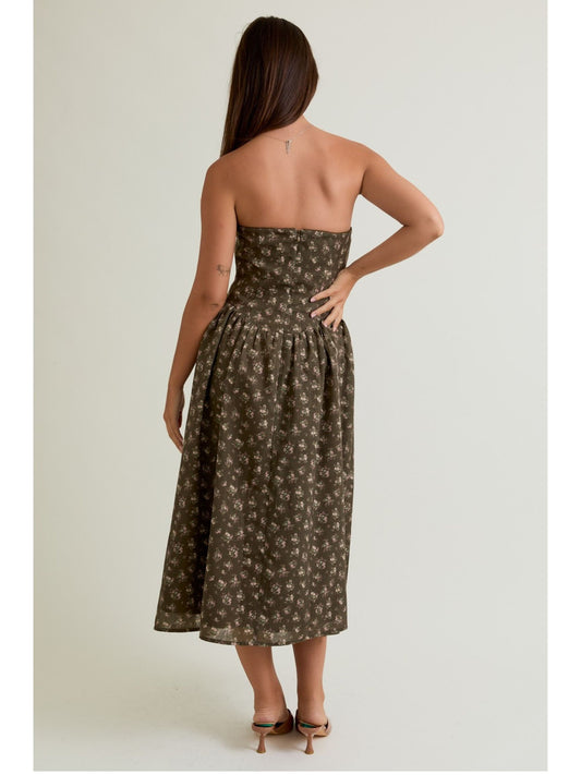 Evie Floral Midi Dress