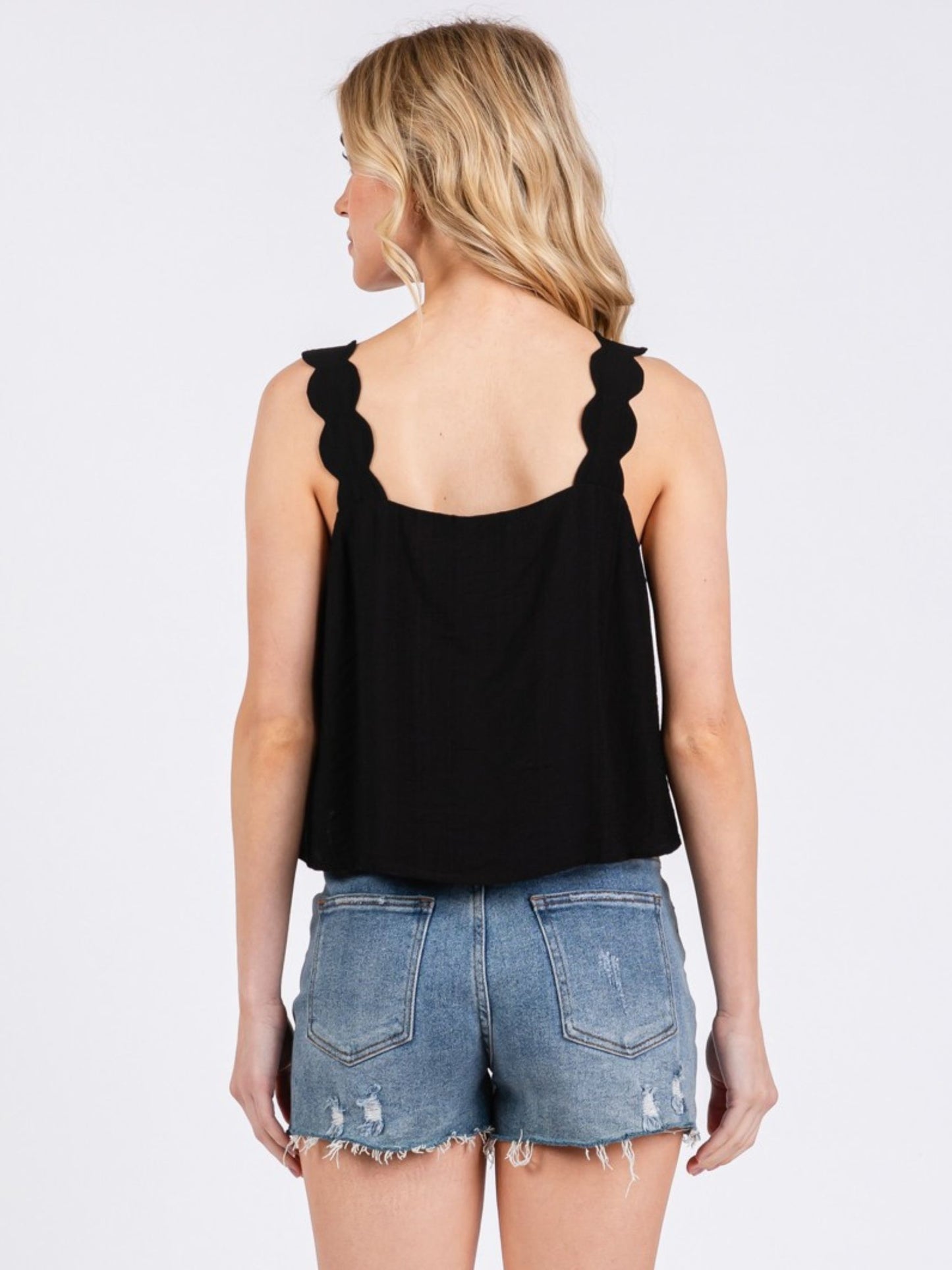 Scallop Strap Cami Top