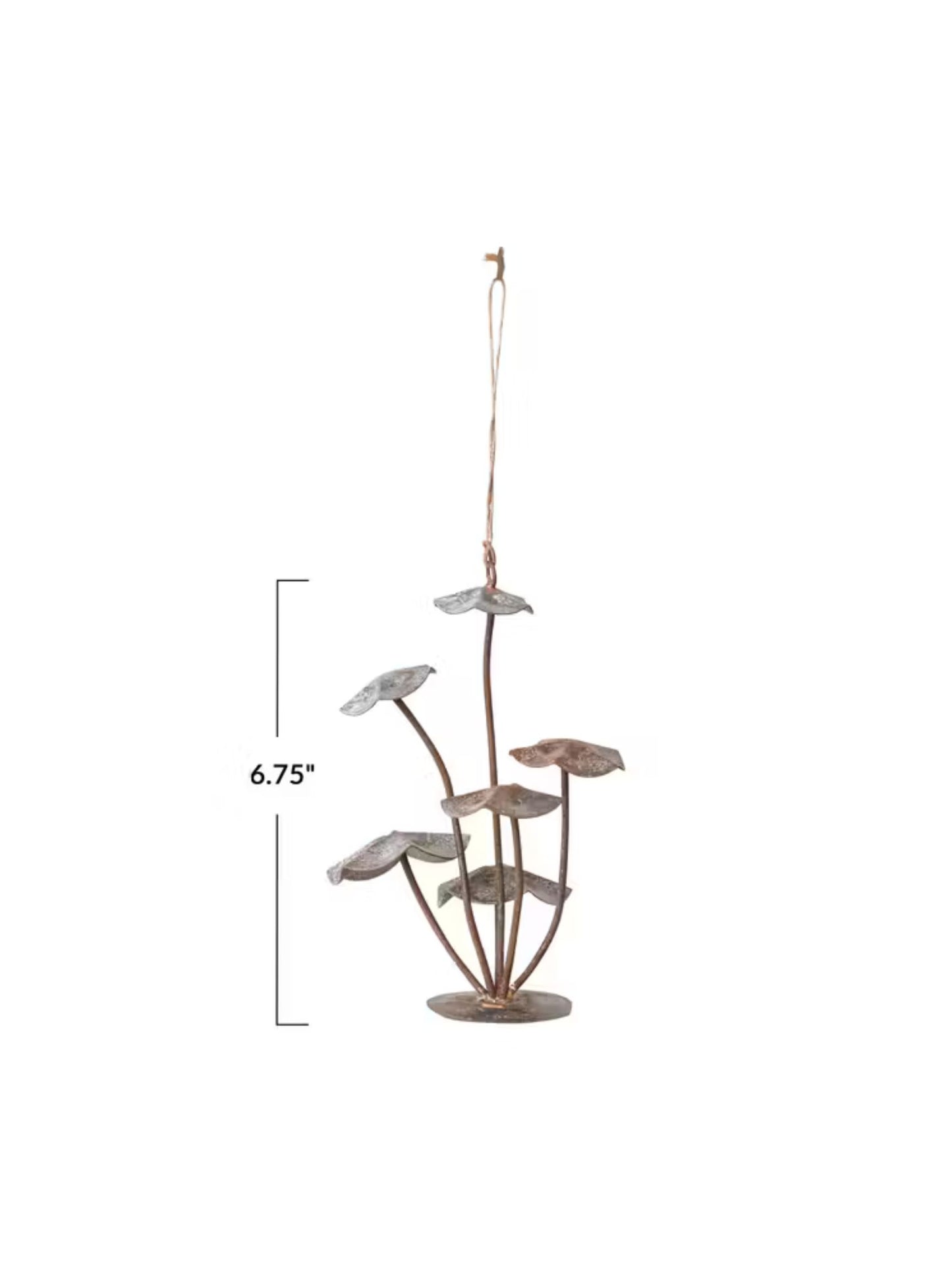 Metal Mushroom Ornament