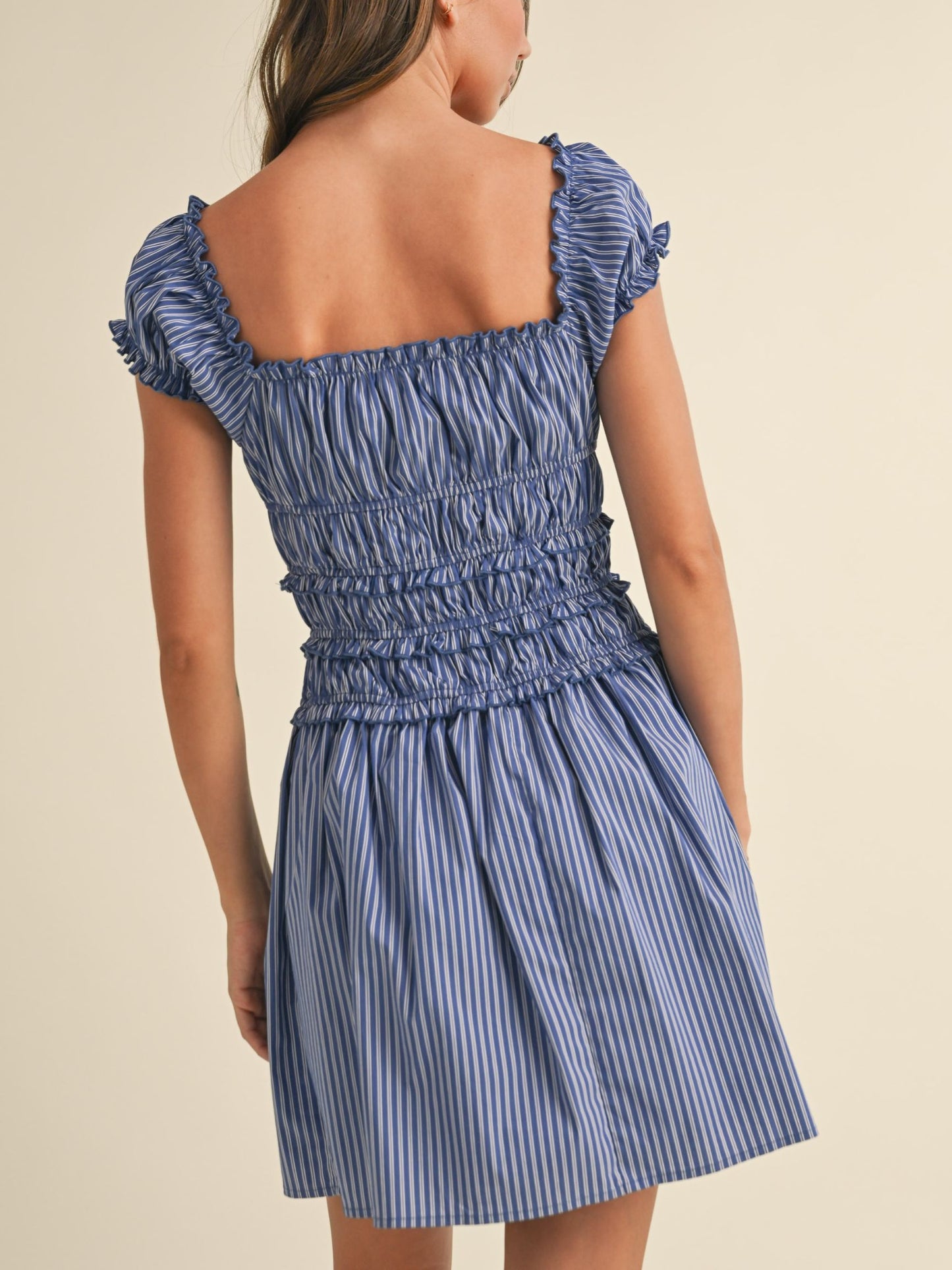 Liberty Stripe Mini Dress