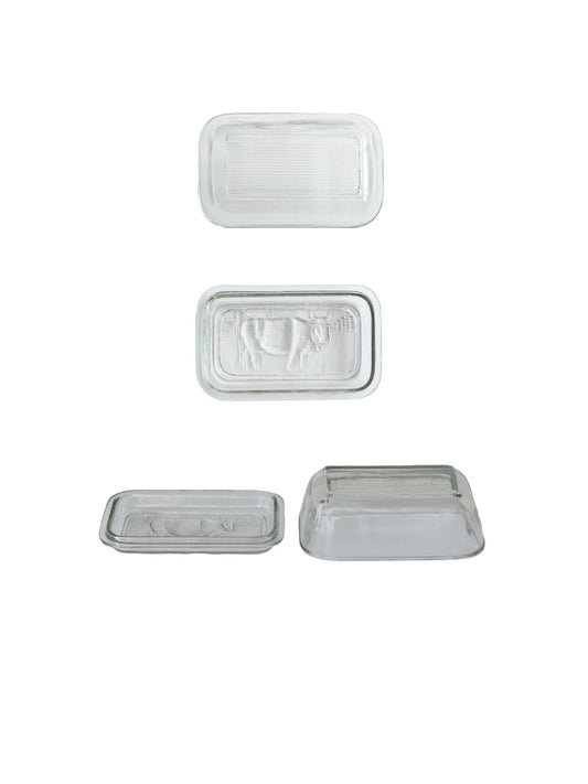Pressed Glass Butter Dish w/ Cow (PICK UP ONLY)