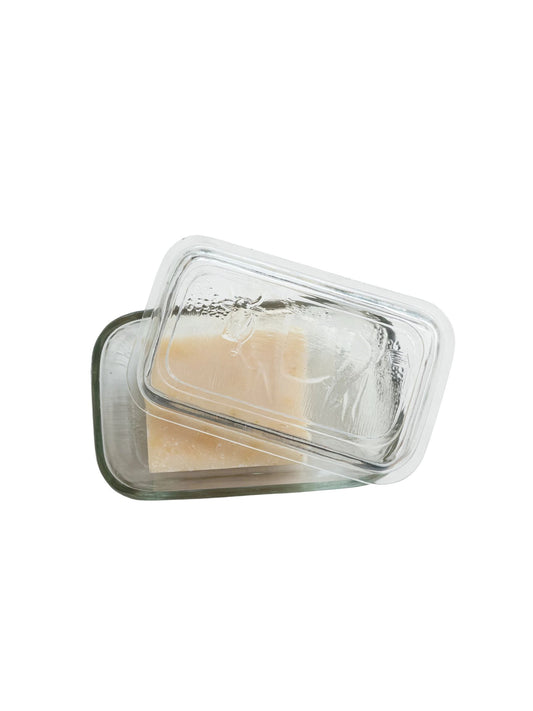 Pressed Glass Butter Dish w/ Cow (PICK UP ONLY)