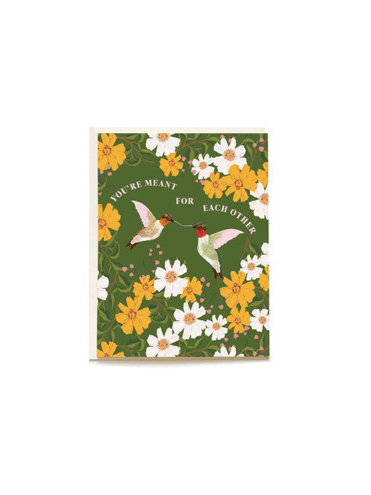 Hummingbird Wedding Greeting Card