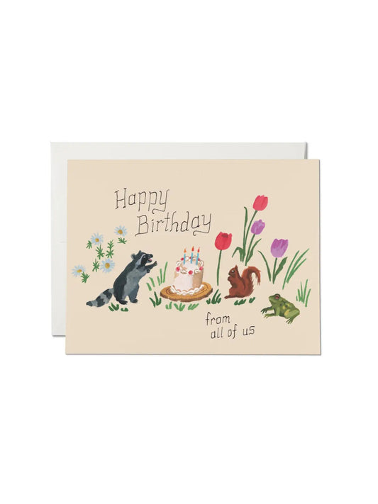 Birthday Critters Greeting Card