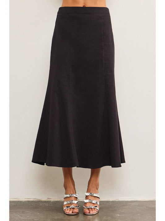 Fluted Hem Skirt