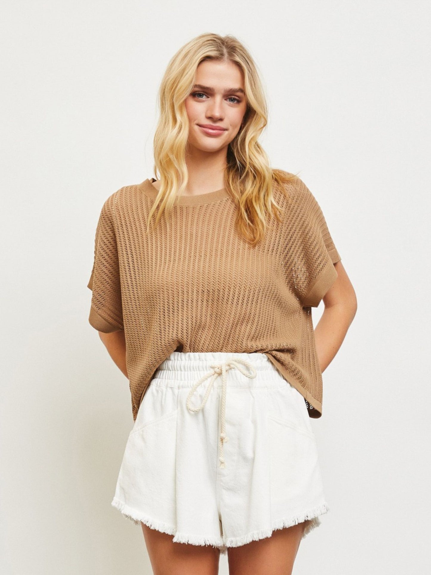 Hollow Knit Top