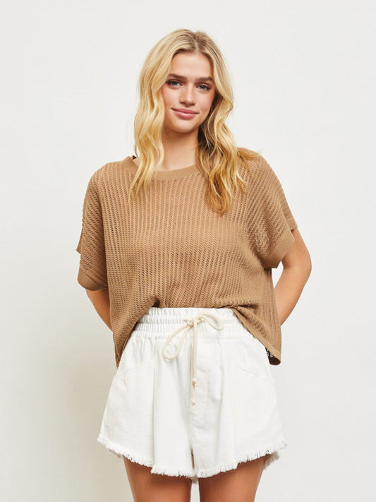 Hollow Knit Top