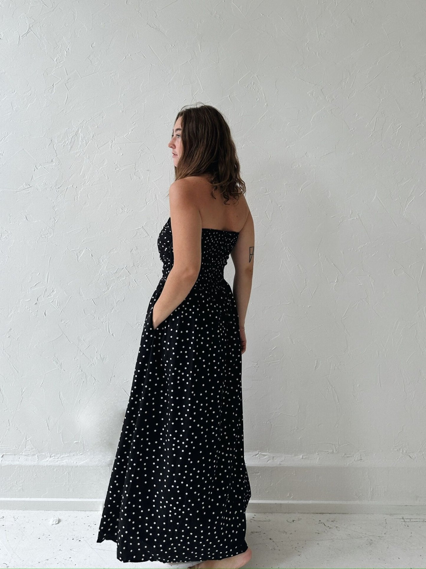 Eloise Polka Dot Maxi Dress