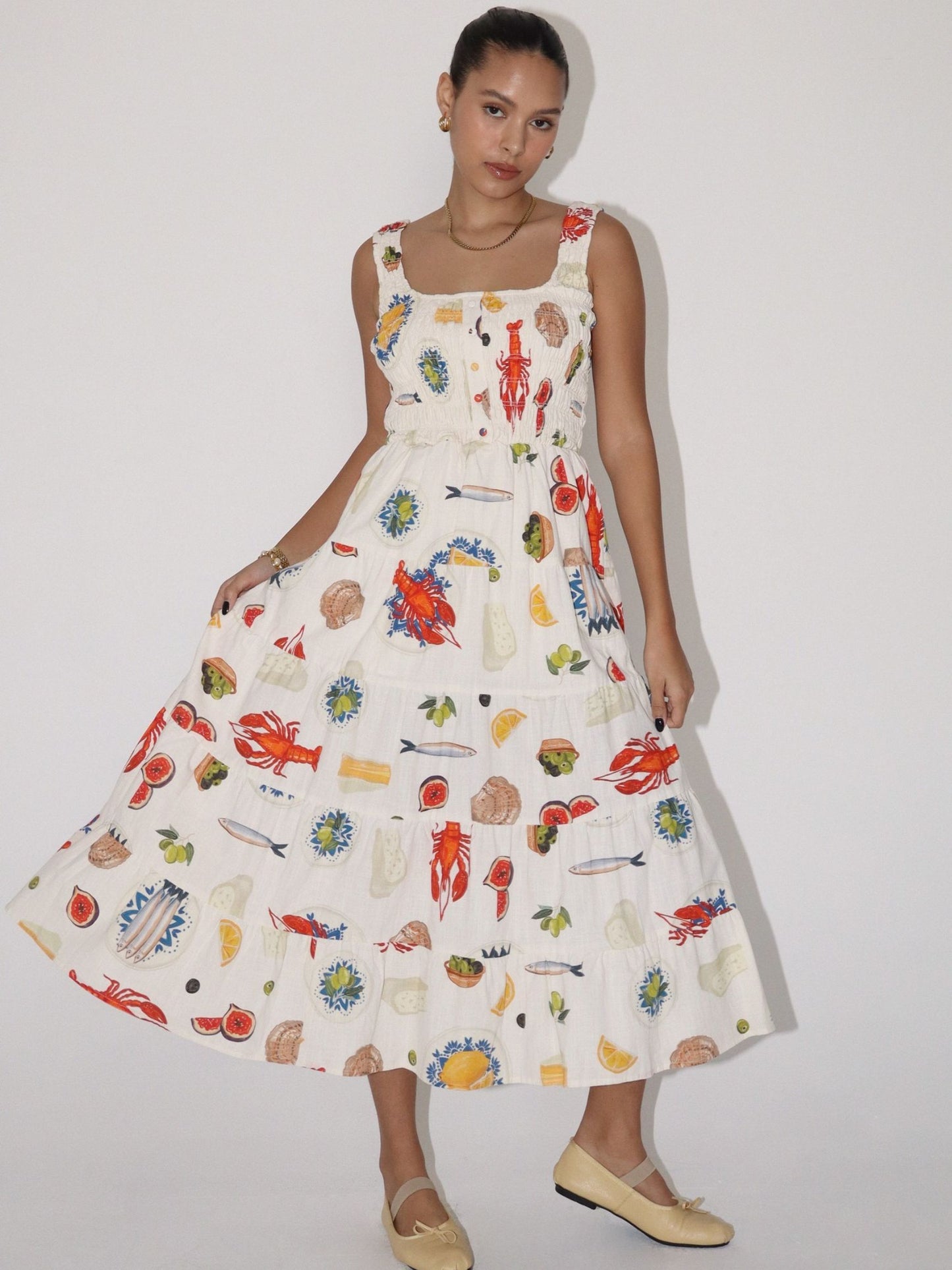 Bon Appetit Smocked Dress