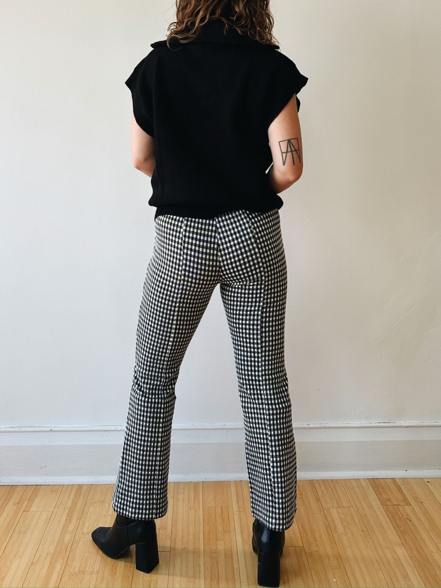 Gingham Flare Bottoms