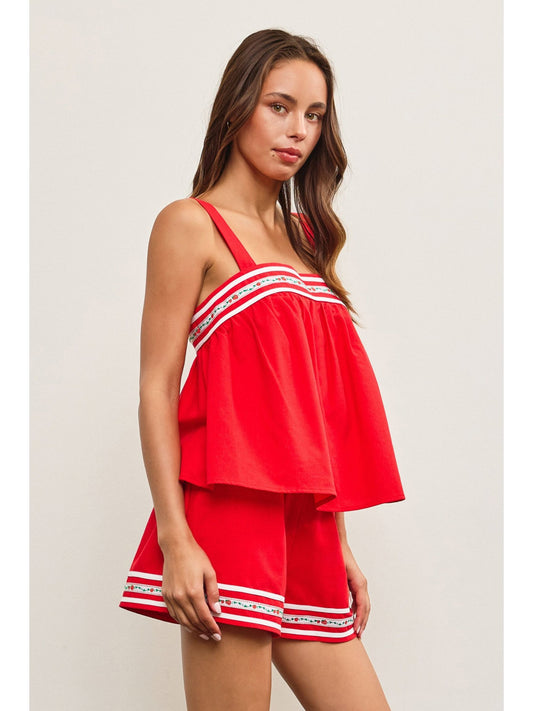 Strawberry Patch Babydoll Top