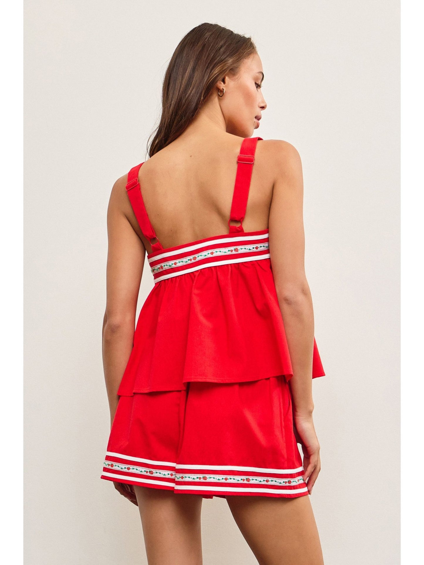 Strawberry Patch Babydoll Top