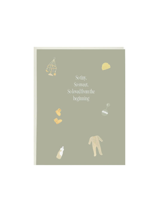 So Loved Baby Greeting Card