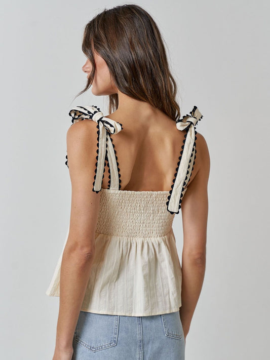 Slovenia Shoulder Bow Top