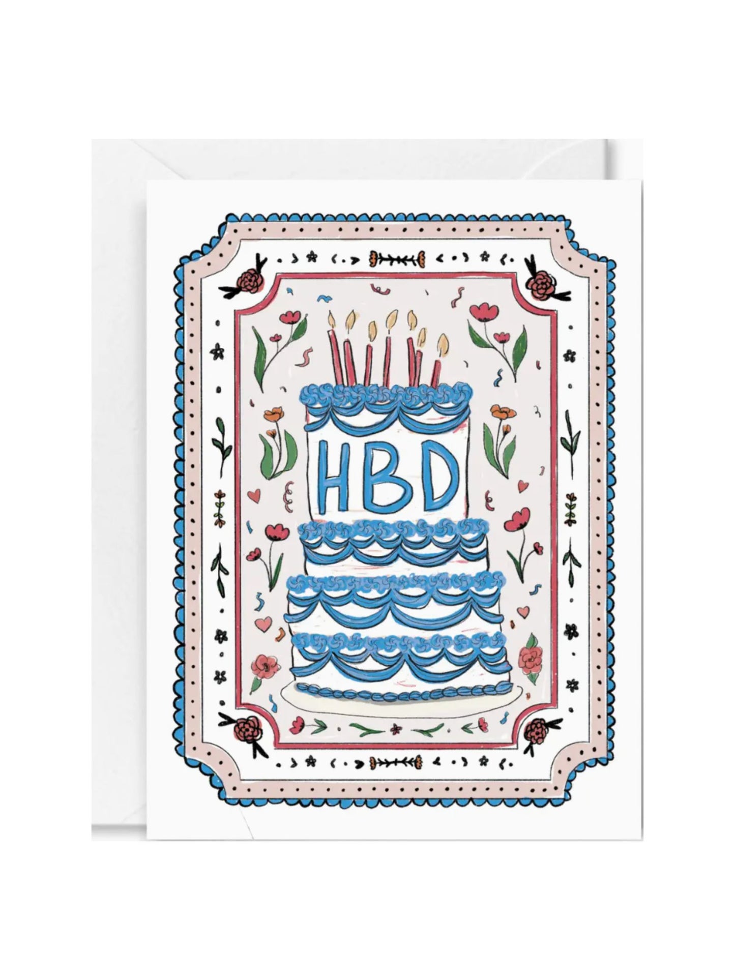 Cake and Confetti Birthday Card