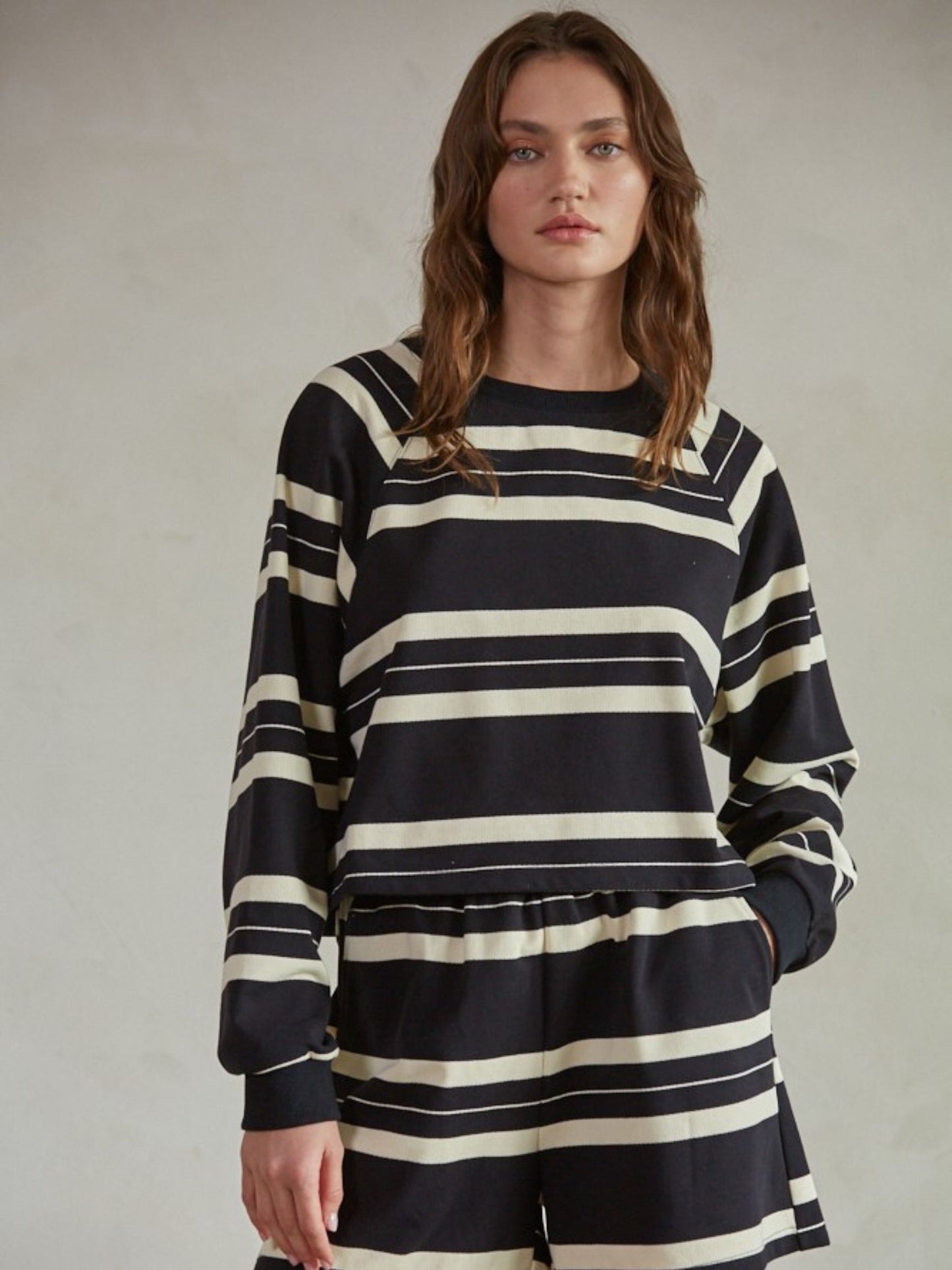 Delaney Striped Pullover