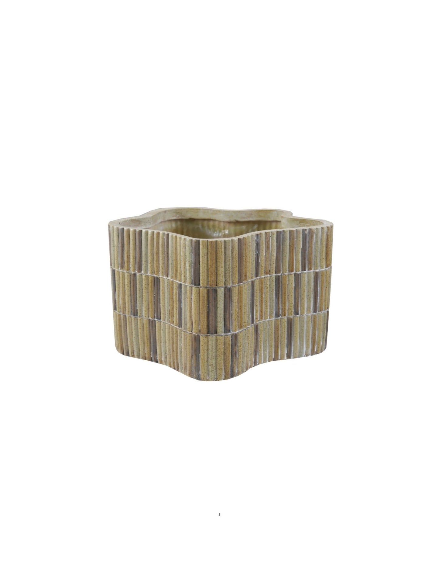 Composite Resin Planter w/ Mosaic Design - Pick Up Only