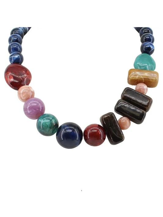 Multi-Shape Bead Necklace