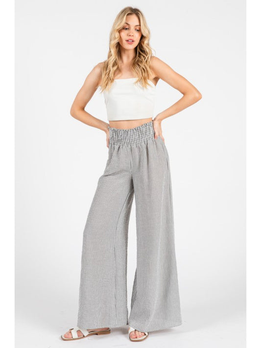 Fawn Striped Wide Leg Pants