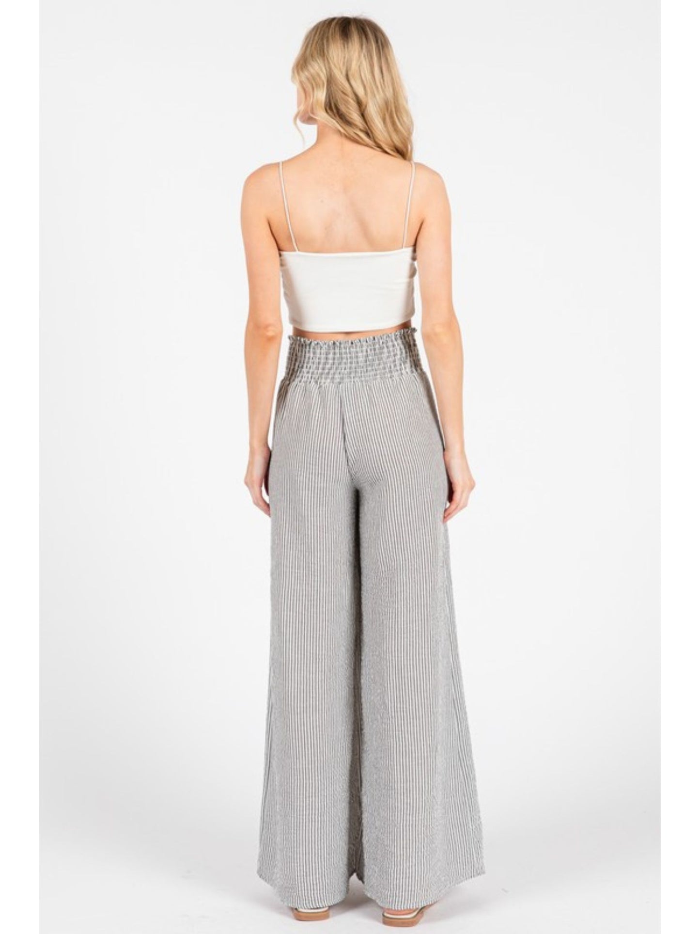 Fawn Striped Wide Leg Pants
