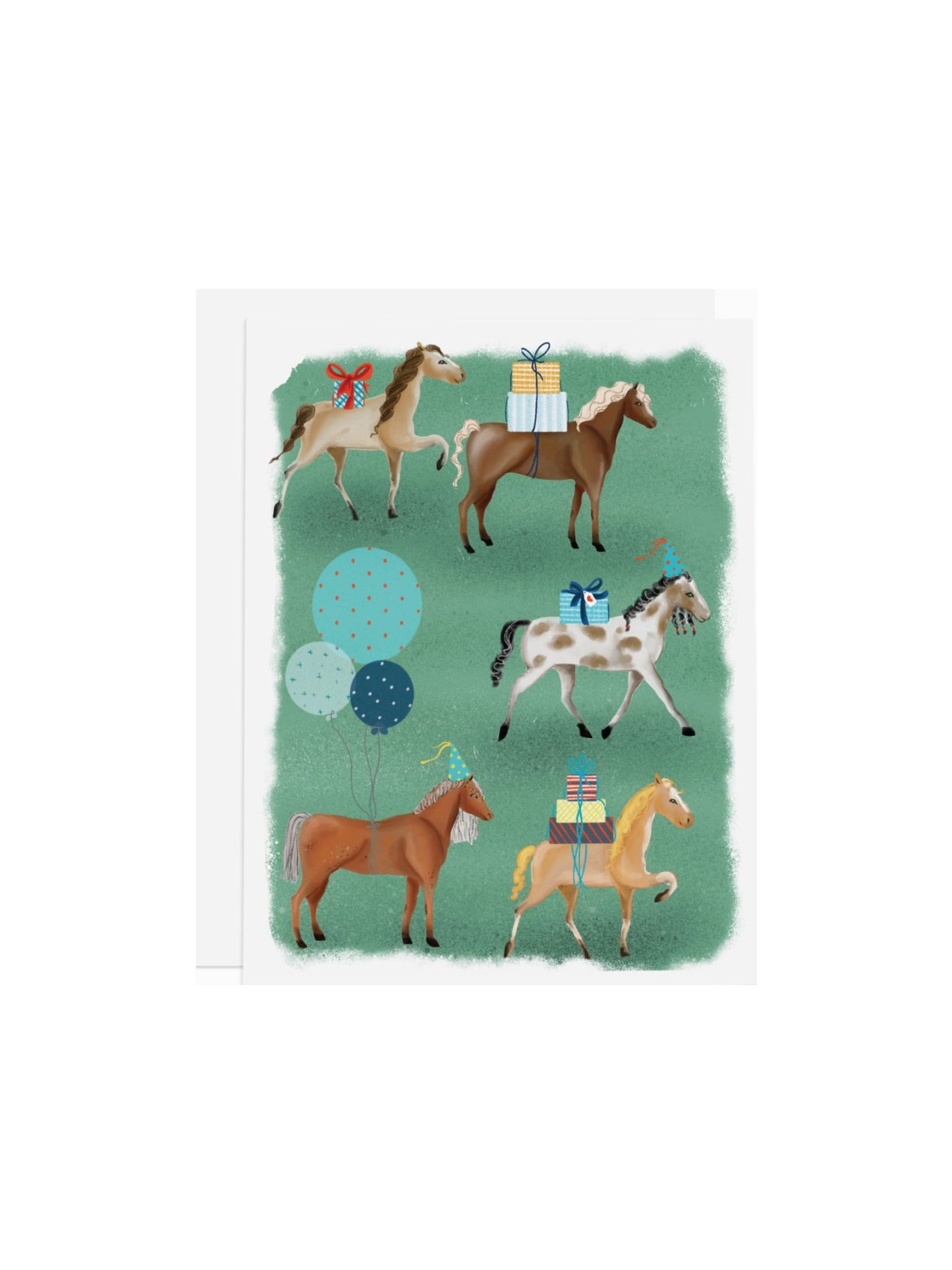 Horse Party Greeting Card