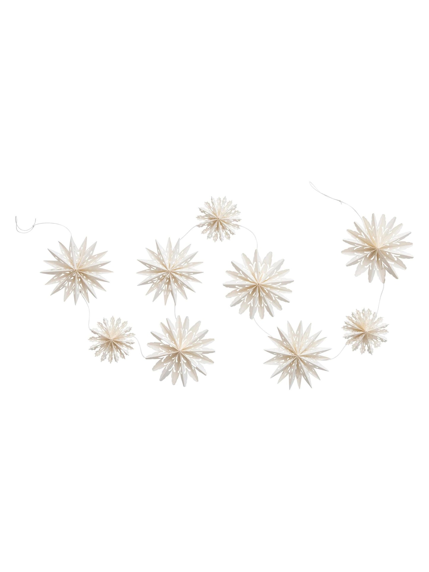 72"L Snowflake Garland in Kraft Box