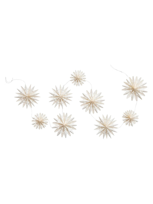 72"L Snowflake Garland in Kraft Box