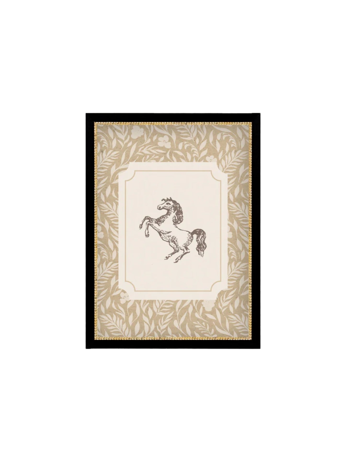 Pony In Yellow Framed Picture