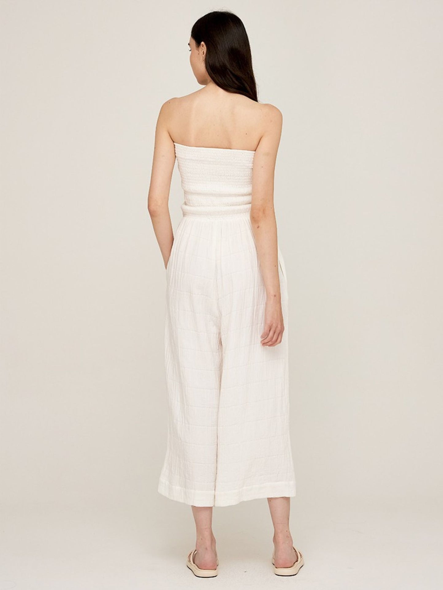 Sasha White Gauze Jumpsuit
