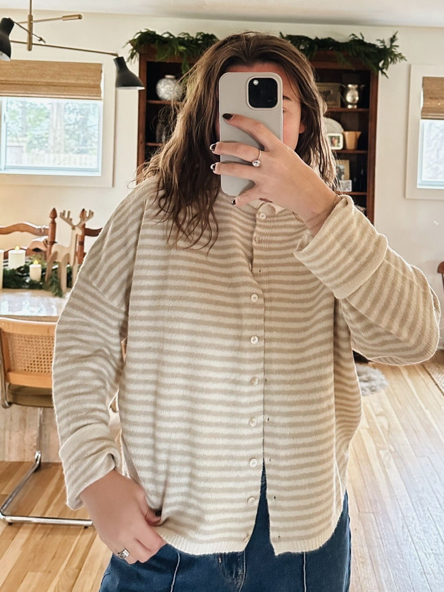 Piper Cardigan - Mini Stripe