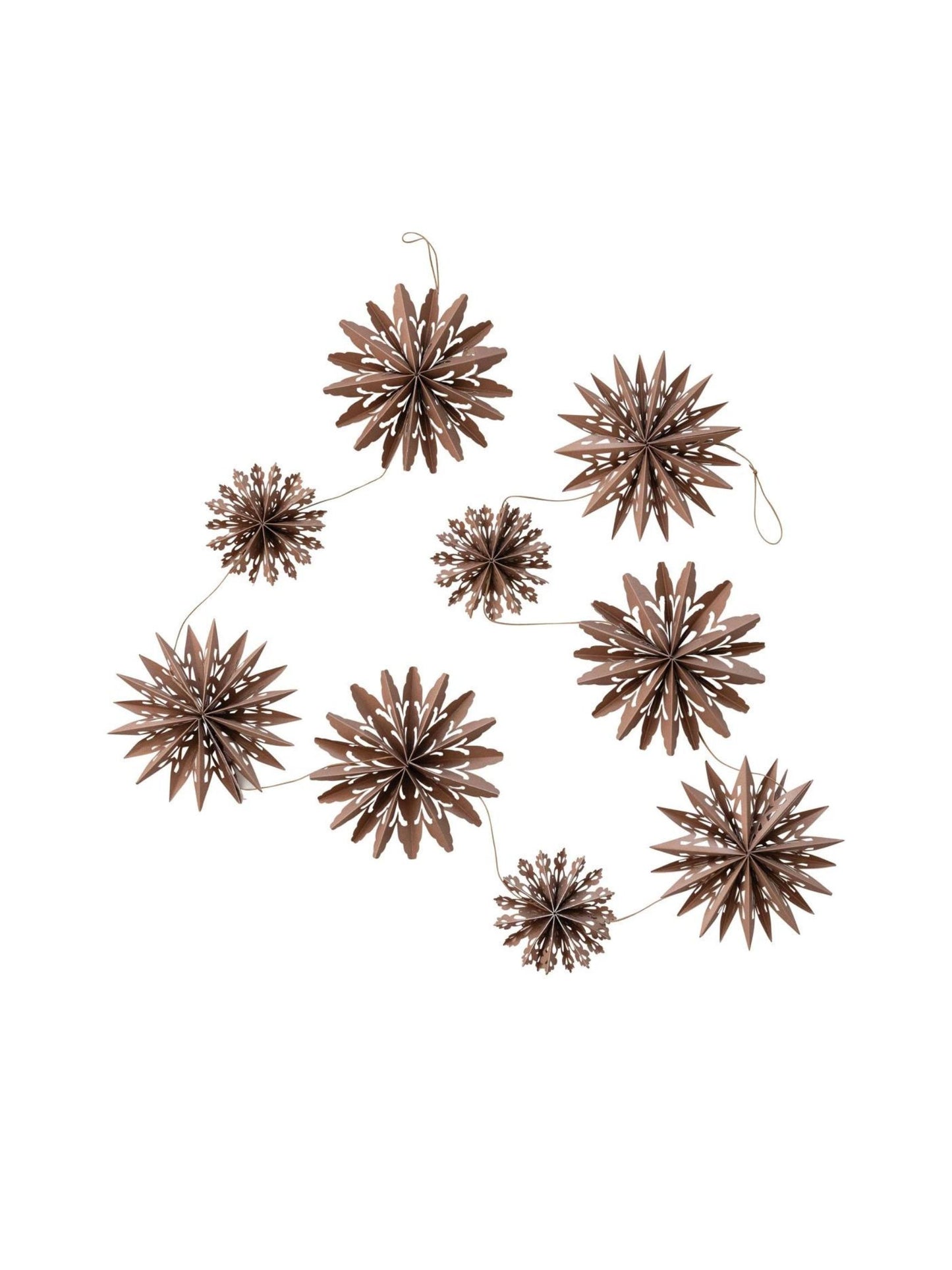 72"L Snowflake Garland in Kraft Box