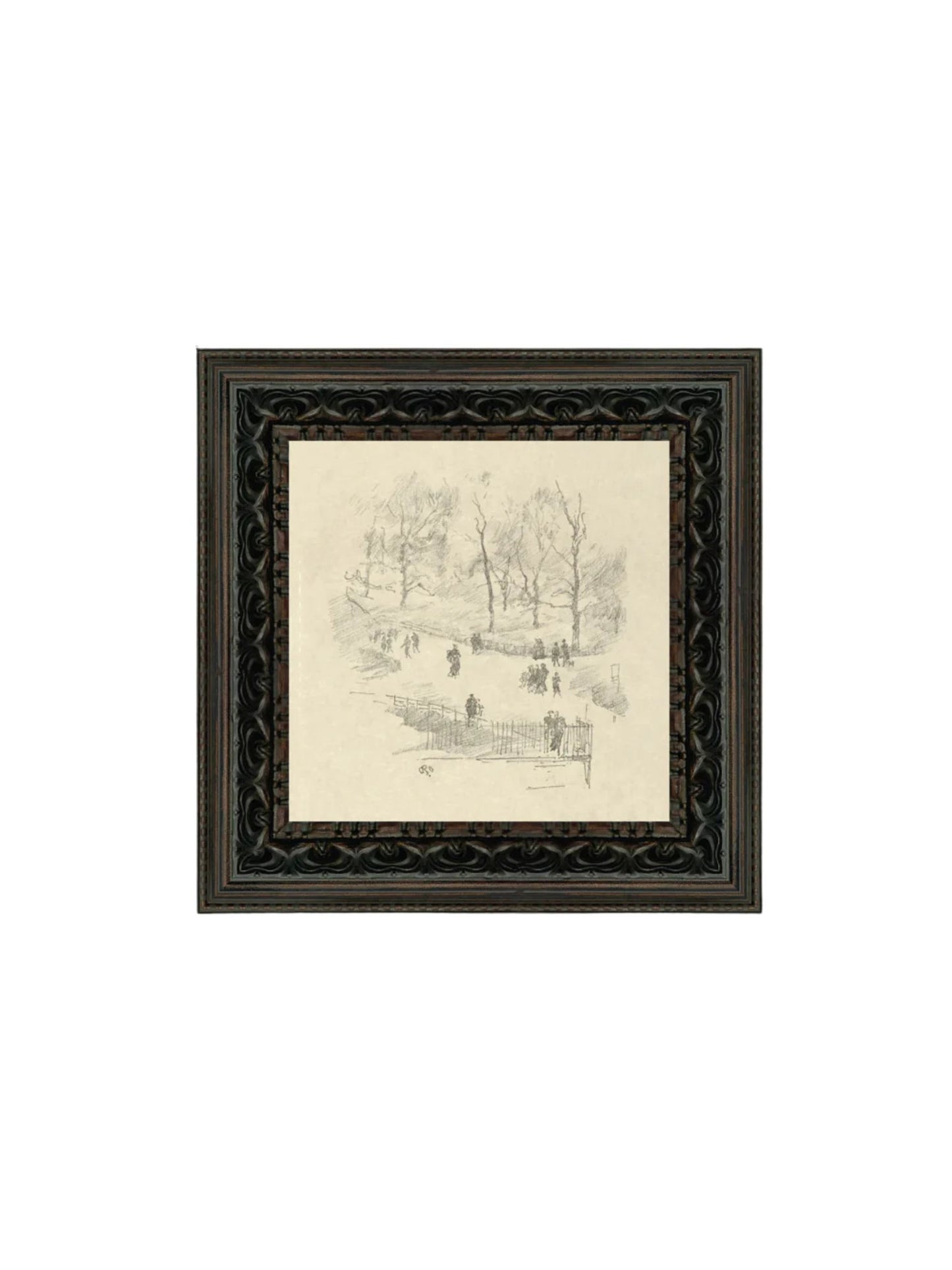 Kensington Gardens In Winter Framed Picture
