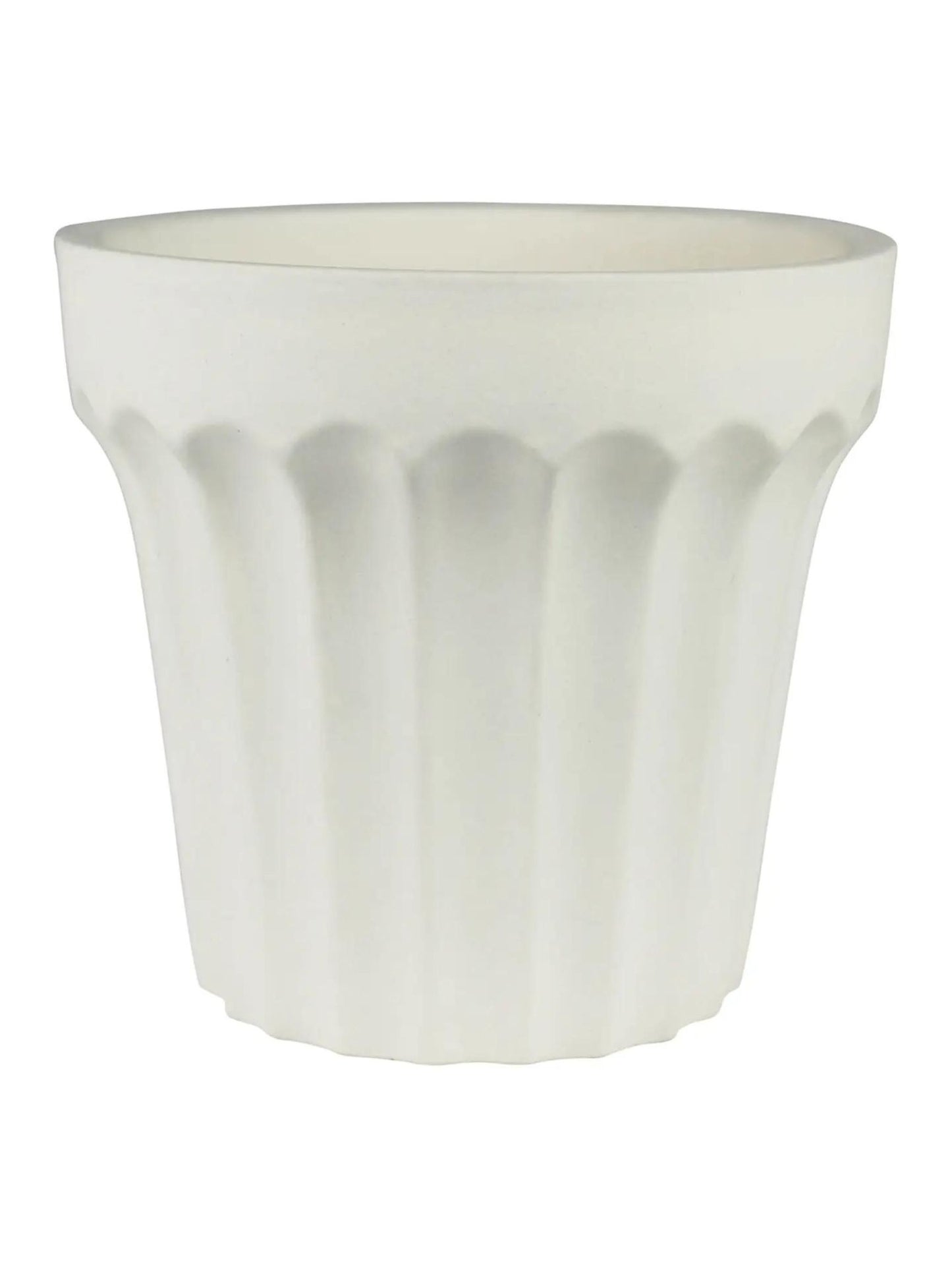 Scalloped Ceramic Orchid Pot (PICK UP ONLY)