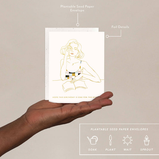 Book Lover - Birthday Card