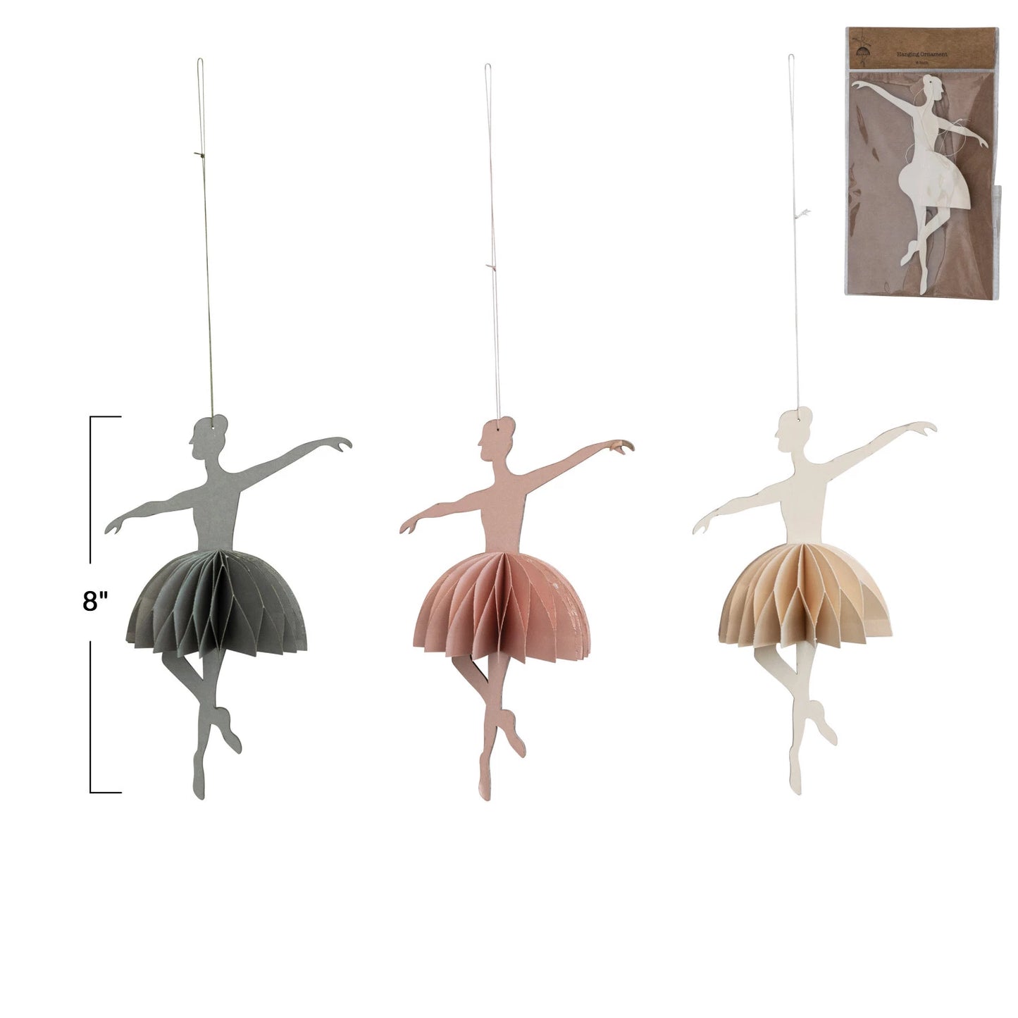 Recycled Paper Folding Honeycomb Ballerina